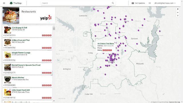 Restaurants Map